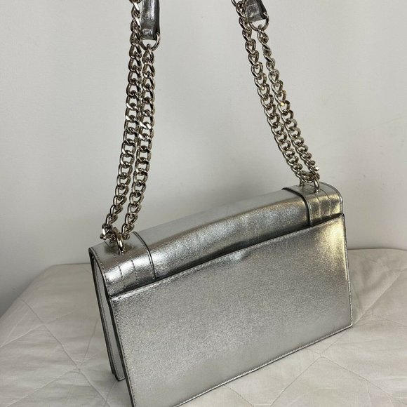 Nine West Bags Nine West Womens Silver Shoulder Bag Size S Poshmark